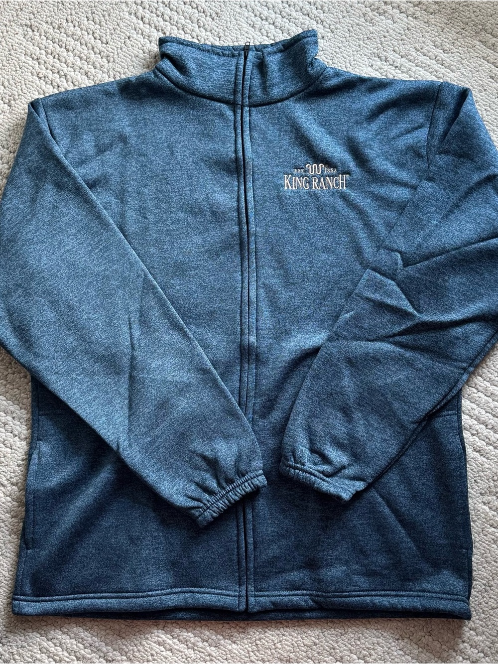 King Ranch Men's Navy Full-Zip Sweater Jacket